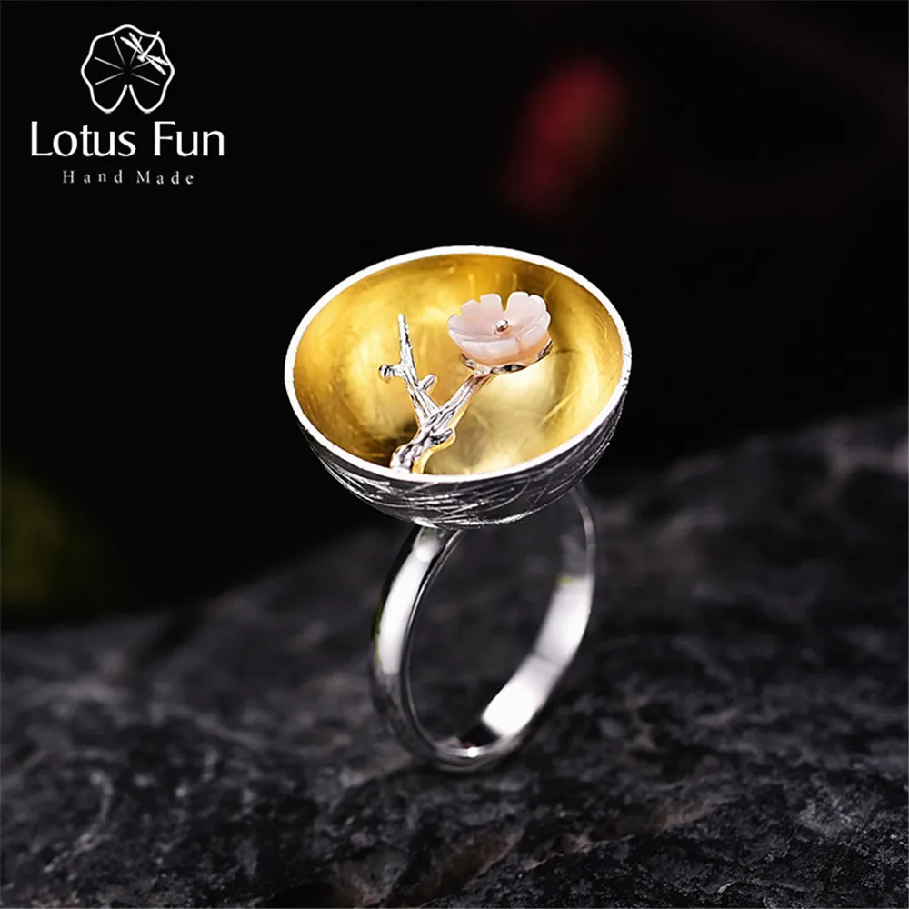 Lotus Fun Real 925 Sterling Silver Natural Handmade Fine Jewelry Flower Ring The Aroma of Wintersweet Rings for Women Bijoux
Lotus Fun Real 925 Sterling Silver Natural Handmade Fine Jewelry Flower Ring The Aroma of Wintersweet Rings for Women Bijoux