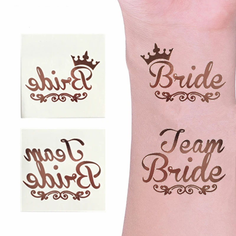 100pcs Rose Gold Temporary Tattoos Stickers Bride To Be Bridesmaid Team Bride Weeding Party Bridal Decoration Boda Supplies,Q
100pcs Rose Gold Temporary Tattoos Stickers Bride To Be Bridesmaid Team Bride Weeding Party Bridal Decoration Boda Supplies,Q