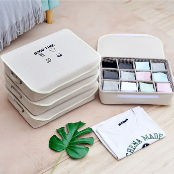 12 Grids Drawer Bra Underwear Storage Box Foldable Home Organizer Box With Cover Handles Closet Organizer Socks
12 Grids Drawer Bra Underwear Storage Box Foldable Home Organizer Box With Cover Handles Closet Organizer Socks