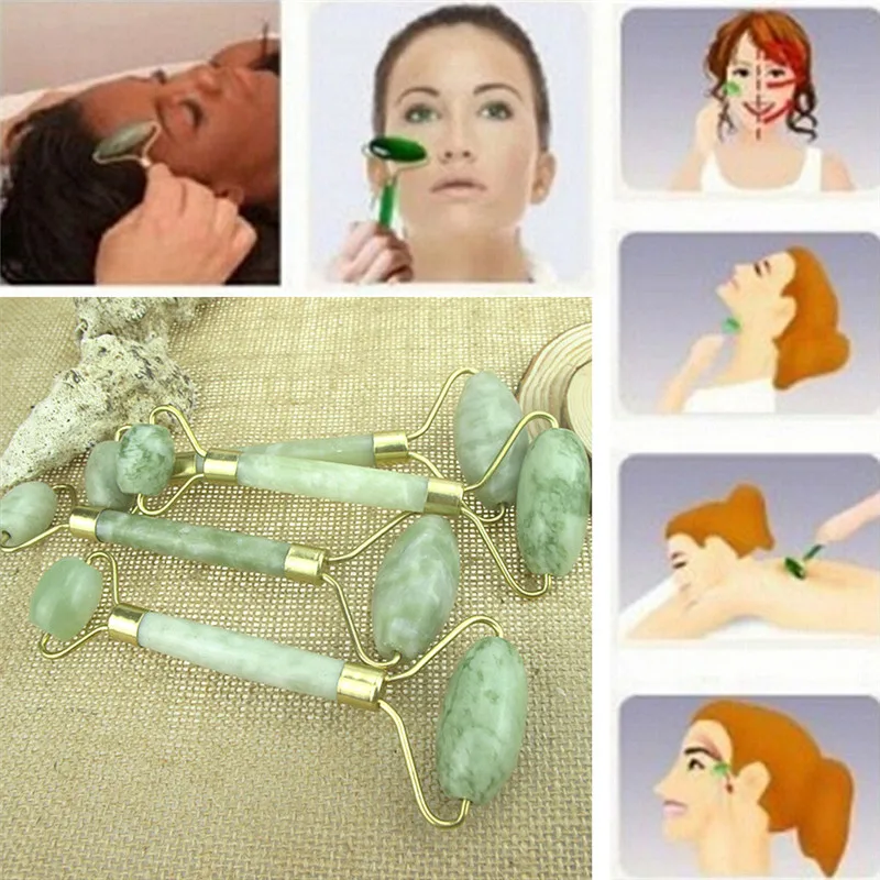 1PCS Natural Facial Beauty Massage Tool Jade Roller Face Thin massager Relaxation Tool Drop ship face massager jade roller
1PCS Natural Facial Beauty Massage Tool Jade Roller Face Thin massager Relaxation Tool Drop ship face massager jade roller