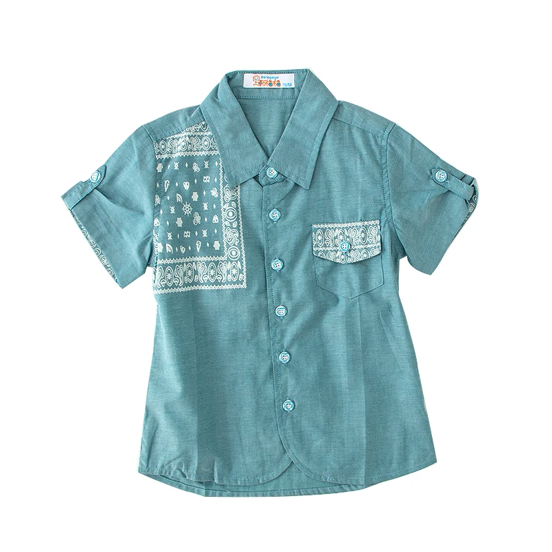 High Quality new summer children's fashion lapel retro short-sleeved shirt. Boy 3-8Y thin casual tops.
High Quality new summer children's fashion lapel retro short-sleeved shirt. Boy 3-8Y thin casual tops.