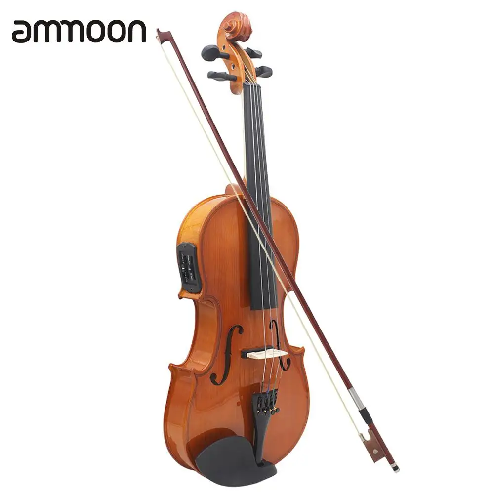 Natural Acoustic EQ Violin Fiddle 4/4 Full Size Violin Solid Wood Spruce Face Board with 6.35mm Wire Bow Rest Rosin String Case
Natural Acoustic EQ Violin Fiddle 4/4 Full Size Violin Solid Wood Spruce Face Board with 6.35mm Wire Bow Rest Rosin String Case