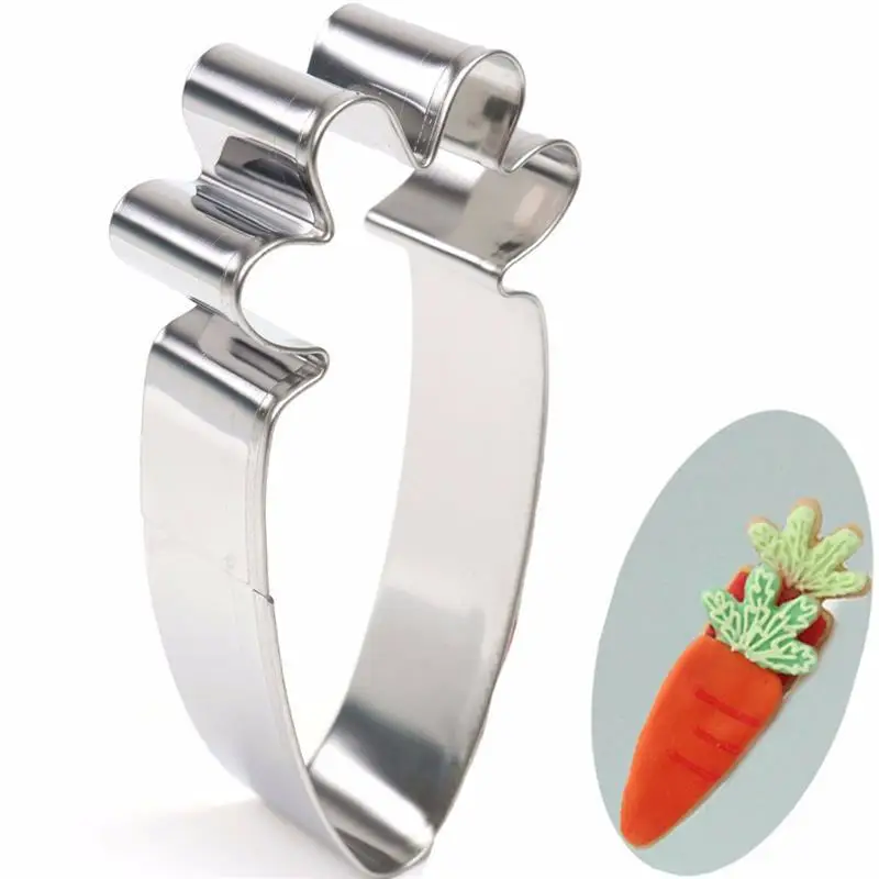 1pcs 3D Stainless Steel Carrot Shape Cookie Cutter Cookie Tool Cutter for Biscuit Kitchen Accessory
1pcs 3D Stainless Steel Carrot Shape Cookie Cutter Cookie Tool Cutter for Biscuit Kitchen Accessory