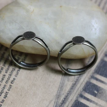 200pcs/Lot 6mm,8mm,12mm Pad ring blank with Cameo Tray,Antique Bronze Ring setting,Handmade DIY Zakka jewelry Finding
200pcs/Lot 6mm,8mm,12mm Pad ring blank with Cameo Tray,Antique Bronze Ring setting,Handmade DIY Zakka jewelry Finding