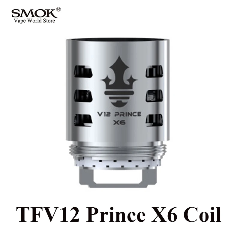 SMOK TFV12 Prince X6 Coil Electronic Cigarette Vape Box Mod Mag Kit Stick Prince Atomizer Core 3pcs/lot S204
SMOK TFV12 Prince X6 Coil Electronic Cigarette Vape Box Mod Mag Kit Stick Prince Atomizer Core 3pcs/lot S204