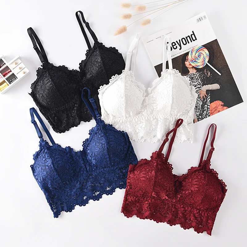 Women Fitness Underwear Floral Lace Bralette Crop Top Women Sexy Bra Lace Bralette Sexy Lingerie Wireless Padded Seamless Bra
Women Fitness Underwear Floral Lace Bralette Crop Top Women Sexy Bra Lace Bralette Sexy Lingerie Wireless Padded Seamless Bra