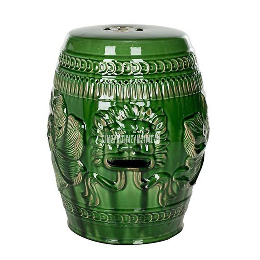 45cm Height Retro Antique Lion's Face Flower Ceramic Drum Stool Change Shoes Makeup Low Drum Ceramic Home Decor Garden Stool
45cm Height Retro Antique Lion's Face Flower Ceramic Drum Stool Change Shoes Makeup Low Drum Ceramic Home Decor Garden Stool
