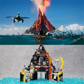 New Ninja Movie Garmadon's Volcano Lair Building Blocks DIY bricks compatible with IEGOSet 70631 06072 Educational toys gift
New Ninja Movie Garmadon's Volcano Lair Building Blocks DIY bricks compatible with IEGOSet 70631 06072 Educational toys gift