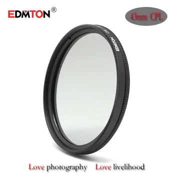 EDMTON 43mm Circular Polarizing CPL C-PL Lens Filter for Digital Camera DSLR SLR DV
EDMTON 43mm Circular Polarizing CPL C-PL Lens Filter for Digital Camera DSLR SLR DV