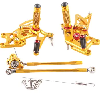 For Honda CBR600RR F5 2007-2008 CNC Aluminum Adjustable Rearset Foot Pegs Footrest Pedals Gold
For Honda CBR600RR F5 2007-2008 CNC Aluminum Adjustable Rearset Foot Pegs Footrest Pedals Gold