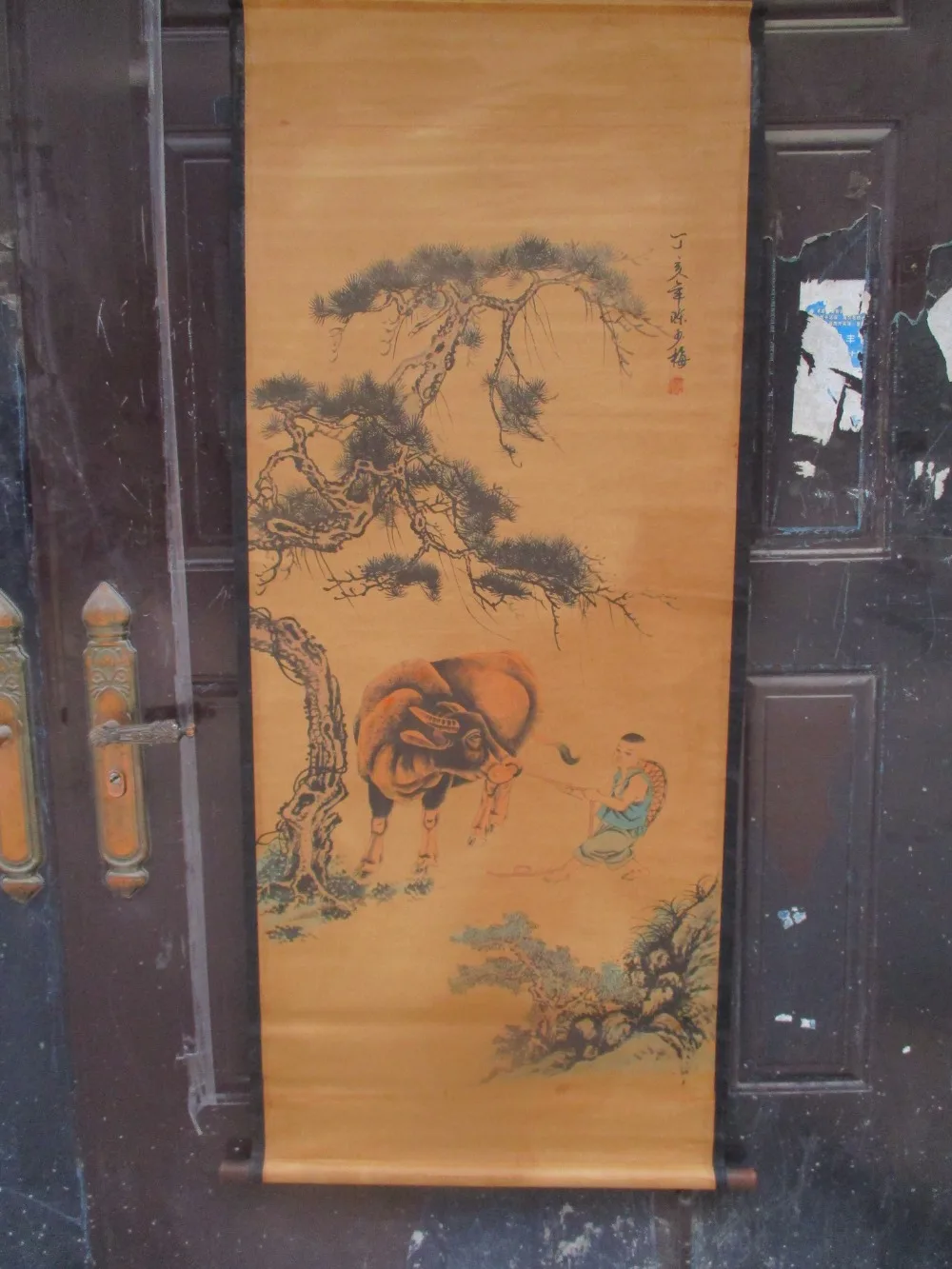 Collection Home wall decoration painting ,Chinese old paper scroll painting "cowboy " Figure Painting
Collection Home wall decoration painting ,Chinese old paper scroll painting "cowboy " Figure Painting