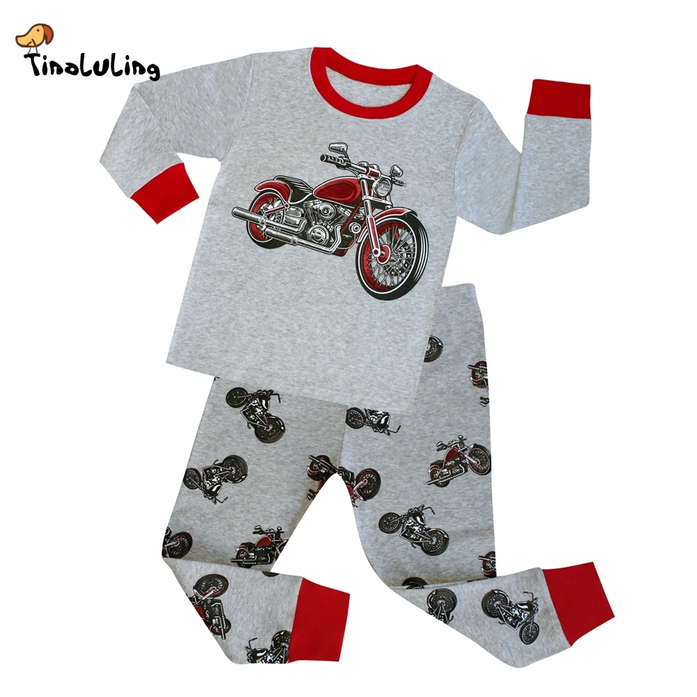 TINOLULING 2-8 years children sleepwear kids cars pajamas boys motorcycle styling pyjamas 100% cotton pijamas baby nightwear
TINOLULING 2-8 years children sleepwear kids cars pajamas boys motorcycle styling pyjamas 100% cotton pijamas baby nightwear