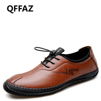 QFFAZ New Spring Fashion Breathable Men Shoes Genuine Leather Soft Casual Breathable Men's Flats Slip On Shoes Men's loafers
QFFAZ New Spring Fashion Breathable Men Shoes Genuine Leather Soft Casual Breathable Men's Flats Slip On Shoes Men's loafers