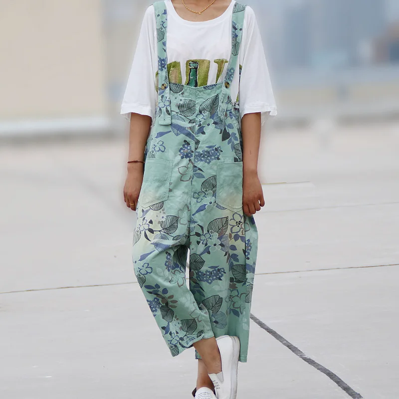 Women Summer Loose Casual Overalls Calf Length Ladies Floral Print Trousers 2018 Flower Printing Jumpsuits Overalls Pants
Women Summer Loose Casual Overalls Calf Length Ladies Floral Print Trousers 2018 Flower Printing Jumpsuits Overalls Pants