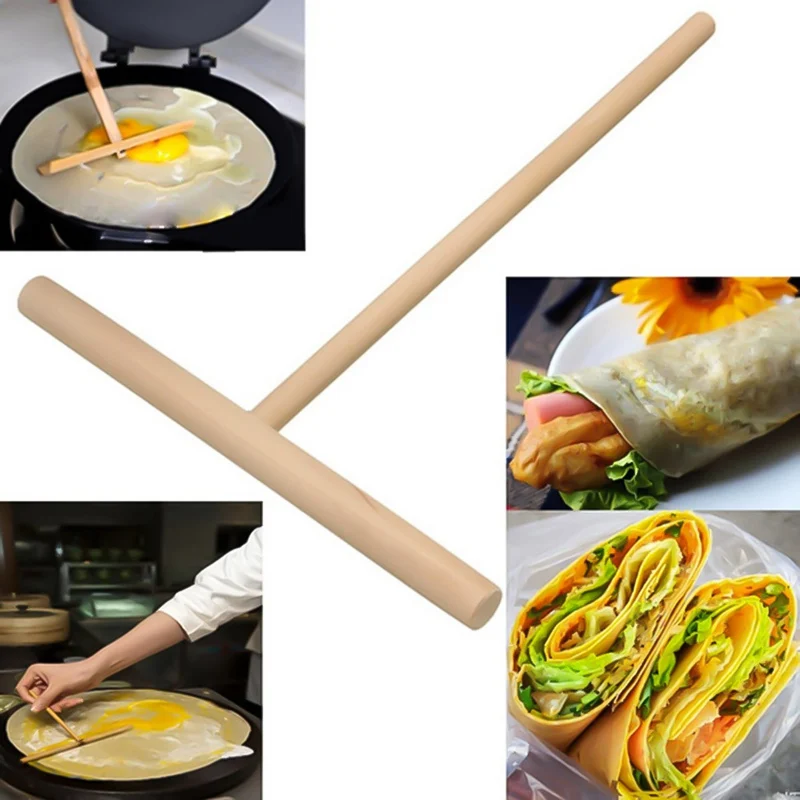 T Shape Wooden Rake DIY Round Batter Pancake Crepe Spreader Rolling Pin Kitchen Tool Kit 15cm High Quality
T Shape Wooden Rake DIY Round Batter Pancake Crepe Spreader Rolling Pin Kitchen Tool Kit 15cm High Quality