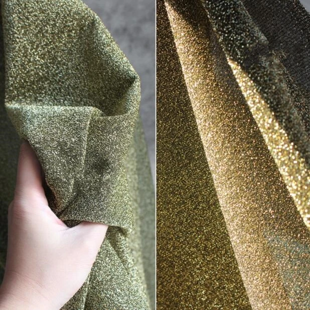 Elastic Soft Flow Sand Gold Diamond Flash Knitted Skirt Suit Dress textiles Sewing sequin african Fabric C636
Elastic Soft Flow Sand Gold Diamond Flash Knitted Skirt Suit Dress textiles Sewing sequin african Fabric C636