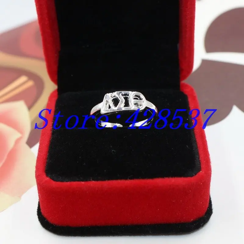 Free Shipping Fashion Metal Greek Sorority Symbol Fraternity Orgznizations Delta Sigma Theta DST Letters Open Women Finger Rings
Free Shipping Fashion Metal Greek Sorority Symbol Fraternity Orgznizations Delta Sigma Theta DST Letters Open Women Finger Rings