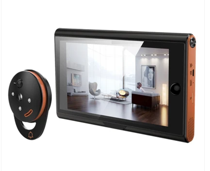 MOUNTAINONE New Arrival 7" Peephole Viewer Home Security Doorbell w/t PIR Motion Detection,Recording Functions 170 degrees angle
MOUNTAINONE New Arrival 7" Peephole Viewer Home Security Doorbell w/t PIR Motion Detection,Recording Functions 170 degrees angle