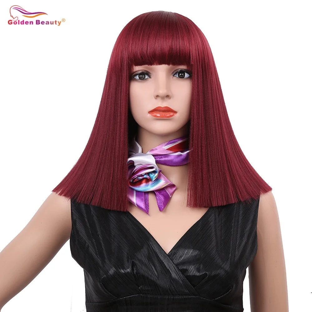 14inch Silky Long Straight Synthetic Hair Wig Mixed Color Blue Blonde Wine Red Cosplay Natural Bob Wigs for Women Golden Beauty
14inch Silky Long Straight Synthetic Hair Wig Mixed Color Blue Blonde Wine Red Cosplay Natural Bob Wigs for Women Golden Beauty