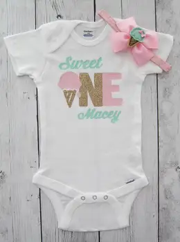 personalized ice cream Sweet one first birthday infant bodysuit onepiece Tutu Dress romper Outfit Set baby shower party favors
personalized ice cream Sweet one first birthday infant bodysuit onepiece Tutu Dress romper Outfit Set baby shower party favors