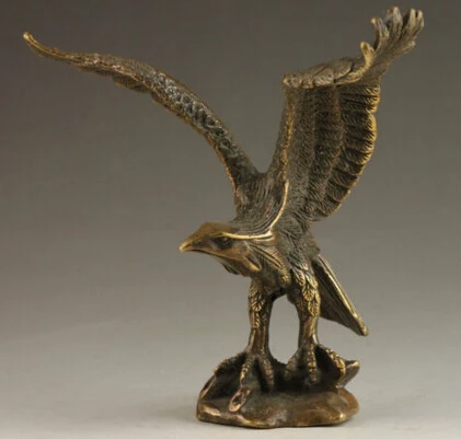 A Copper Hand art Artwork sculpture Home Furnishing Brass crafts Elaborate Collectable Handmade Old Vivid Eagle Statue | Дом и сад