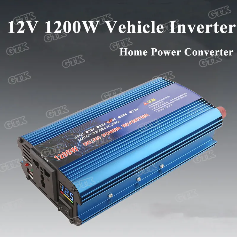 Vehicle Inverter 12V 1200W Home Power Converter 12v 220v 110v To Power Inverters DC AC Voltage Converter with Cigarette lighter
Vehicle Inverter 12V 1200W Home Power Converter 12v 220v 110v To Power Inverters DC AC Voltage Converter with Cigarette lighter