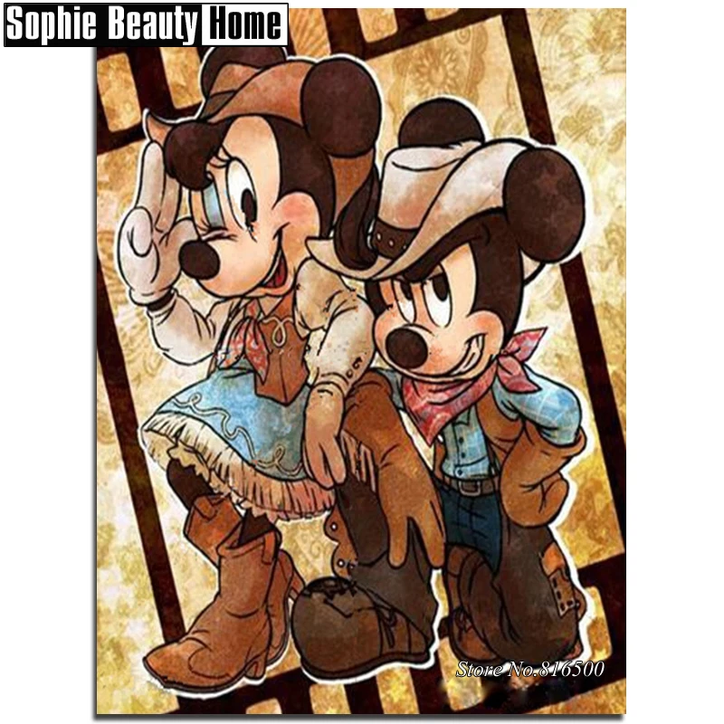 DIY 5D Diamond Painting Cross Stitch Mickey Mouse Needlework Cartoon Cowboy Full Diamond Mosaic Diamond Embroidery Gift 188125
DIY 5D Diamond Painting Cross Stitch Mickey Mouse Needlework Cartoon Cowboy Full Diamond Mosaic Diamond Embroidery Gift 188125