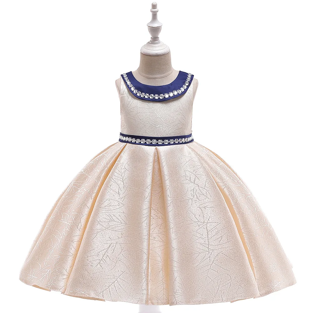 Flower Girl Champagne Beads Leaf Gown Dress Girls Summer Party Birthday Elegant Tutu Dresses for Wedding Children Clothing BW265
Flower Girl Champagne Beads Leaf Gown Dress Girls Summer Party Birthday Elegant Tutu Dresses for Wedding Children Clothing BW265