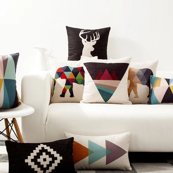 1PC Free Shipping Colorful Geometric Cushion Home Decor Pillow Linen Cotton Cushions Decorative Throw Pillows 45X45CM
1PC Free Shipping Colorful Geometric Cushion Home Decor Pillow Linen Cotton Cushions Decorative Throw Pillows 45X45CM