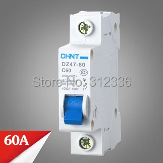 Free Shipping DZ47-60 C60 1P 60A small air switch unipolar circuit breaker Electric shock protection domestic C type
Free Shipping DZ47-60 C60 1P 60A small air switch unipolar circuit breaker Electric shock protection domestic C type