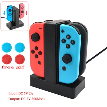 Charging Dock Station for Nintend Switch Joy-Cons Controllers Charger Stand with 4 Analog Caps for Nintendo Switch
Charging Dock Station for Nintend Switch Joy-Cons Controllers Charger Stand with 4 Analog Caps for Nintendo Switch