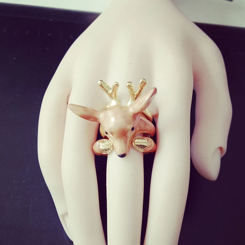 3 Piece Baby Deer Ring Charm Gold Color Antlers Accessoires Enamel Cute Best Friend Gifts Jewelry Open Finger Ring Bague Femme
3 Piece Baby Deer Ring Charm Gold Color Antlers Accessoires Enamel Cute Best Friend Gifts Jewelry Open Finger Ring Bague Femme