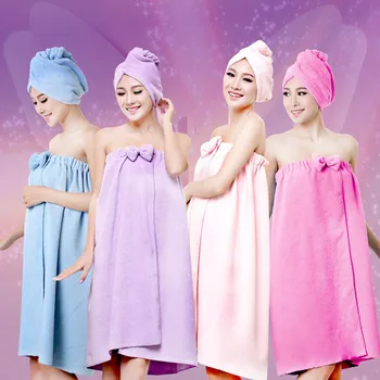 145x75cm Bath Shower Towels Women 145x75cm Magic Bath Microfiber Plain Towel Skirt Dry Hair Cap Toalla Serviette De Plage
145x75cm Bath Shower Towels Women 145x75cm Magic Bath Microfiber Plain Towel Skirt Dry Hair Cap Toalla Serviette De Plage