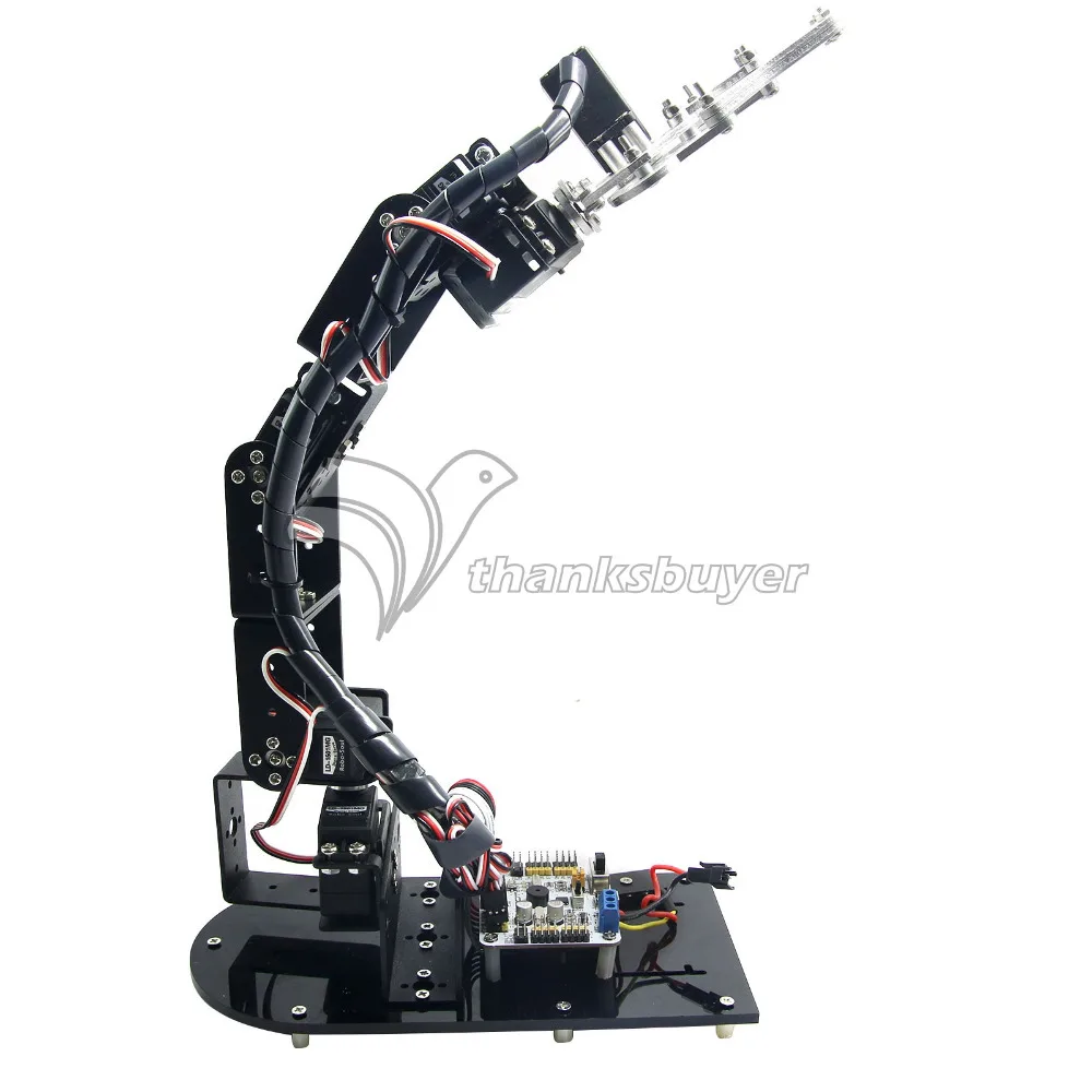 6 DOF Mechanical Robot Arm 3D Rotating Mechanical Arm Robit Kit & 32 CH Controller & MG996R Servos
6 DOF Mechanical Robot Arm 3D Rotating Mechanical Arm Robit Kit & 32 CH Controller & MG996R Servos