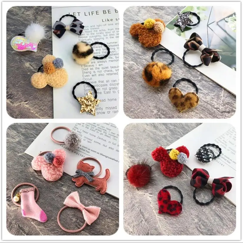 5pcs/set Cute girls Little Lamb wool elastic hair rubber bands toddlers cartoon hair bow kids child winter hair accessories Q2
5pcs/set Cute girls Little Lamb wool elastic hair rubber bands toddlers cartoon hair bow kids child winter hair accessories Q2