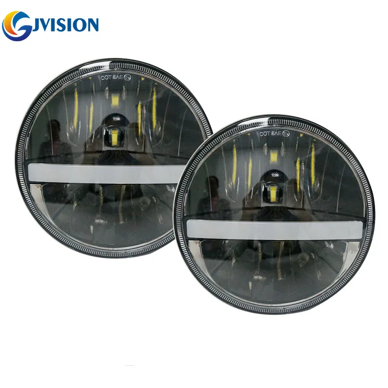 For Jeep Wrangler JK TJ Cruiser Hummer H1 H2 30W H4 7'' INCH Round LED Headlights Daymaker Bulb with DRL Turn signal lights
For Jeep Wrangler JK TJ Cruiser Hummer H1 H2 30W H4 7'' INCH Round LED Headlights Daymaker Bulb with DRL Turn signal lights