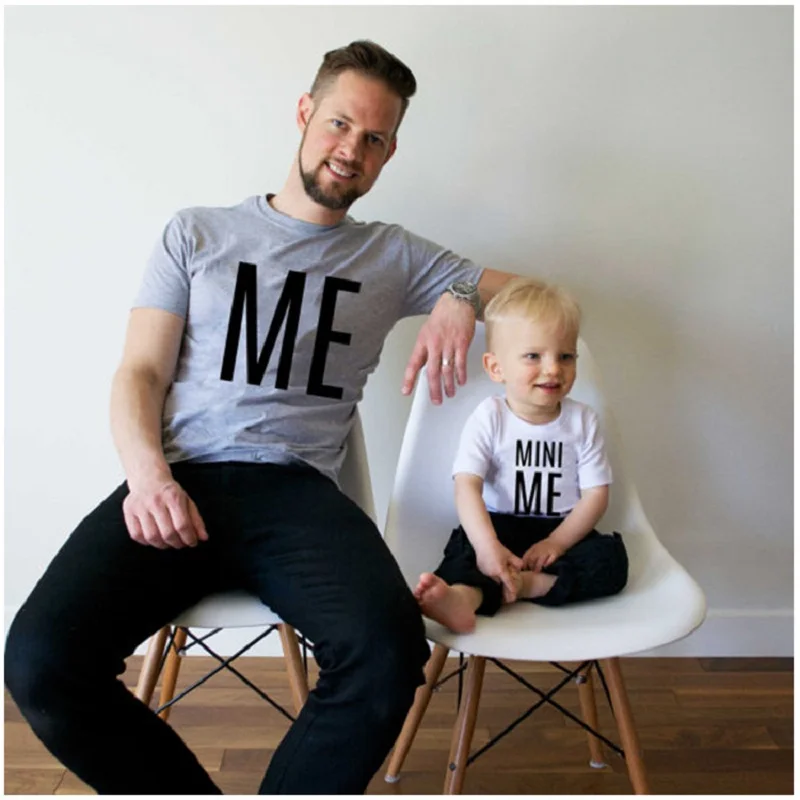 Matching Family T Shirt Daddy Son Clothes Outfits Kids Baby Mini Me Father Clothing Tshirt Top Tees Family Look Grey White
Matching Family T Shirt Daddy Son Clothes Outfits Kids Baby Mini Me Father Clothing Tshirt Top Tees Family Look Grey White