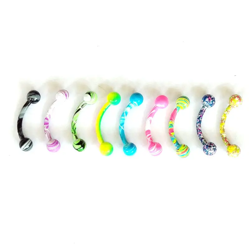 new color eyebrow jewelry mix wholesale 100pcs 16gauge curved eyebrow ring with balls body piercings fashion women men gift
new color eyebrow jewelry mix wholesale 100pcs 16gauge curved eyebrow ring with balls body piercings fashion women men gift