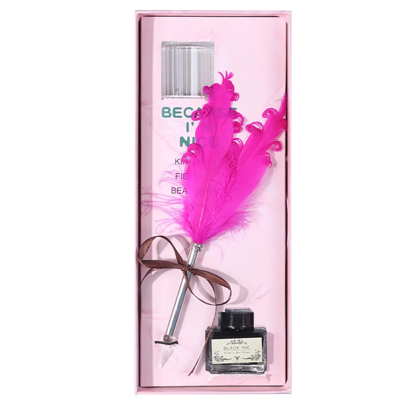 JUGAL Feather Pen Set Retro Star Crystal Pen Gift Box Dip Fountain Pen Rainbow Dream Handmade Feather Ink Set Quill Pen and Ink
JUGAL Feather Pen Set Retro Star Crystal Pen Gift Box Dip Fountain Pen Rainbow Dream Handmade Feather Ink Set Quill Pen and Ink