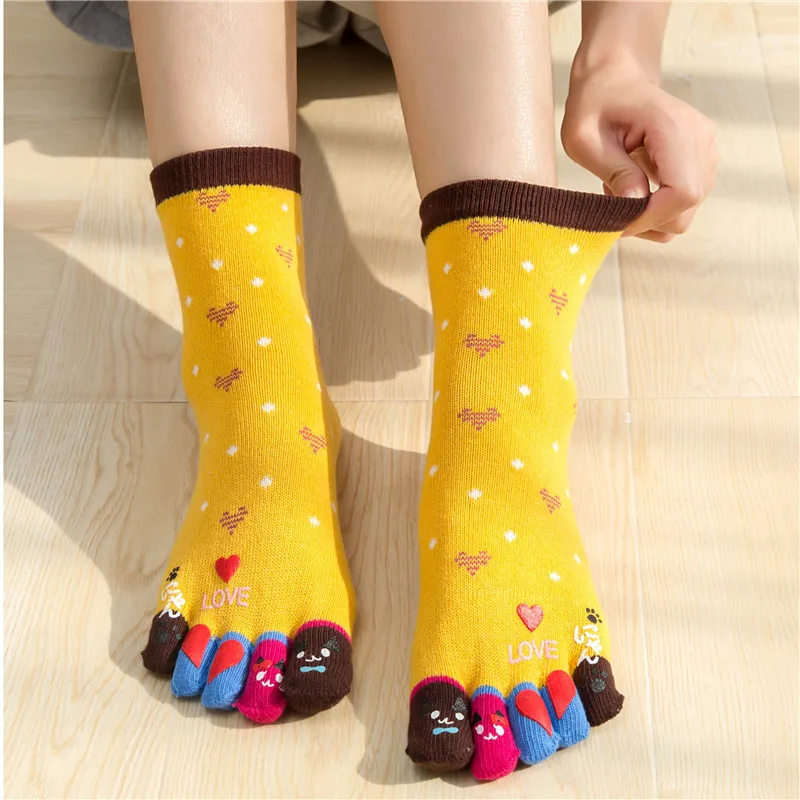 3 Pairs Loving Lady Cotton Five Finger Socks Kawaii Casual Women Toe Socks Separate Toes
3 Pairs Loving Lady Cotton Five Finger Socks Kawaii Casual Women Toe Socks Separate Toes