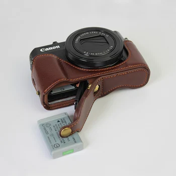 Genuine Cowhide Leather Half Body Case Camera bag cover For Canon G7 X MarkII G7X2 G7 X II G7XM2 With Battery Opening
Genuine Cowhide Leather Half Body Case Camera bag cover For Canon G7 X MarkII G7X2 G7 X II G7XM2 With Battery Opening