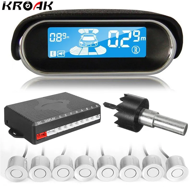 Dual-core Parking Sensors 8 Rear Front View Reverse Backup Radar Kit System Electronics Accessories+LCD Display Monitor
Dual-core Parking Sensors 8 Rear Front View Reverse Backup Radar Kit System Electronics Accessories+LCD Display Monitor