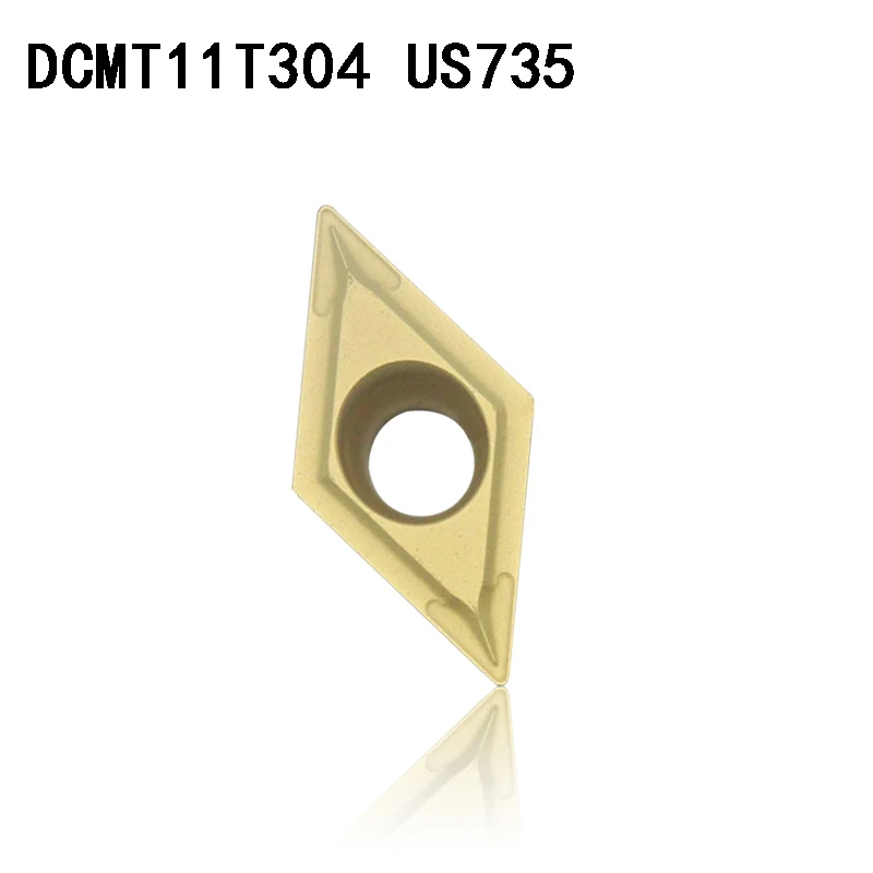DCMT11T304 DCMT32.51 US735 carbide inserts Internal Turning tool DCMT 09T304 Lathe Tools Milling cutter CNC tool DCMT09T304
DCMT11T304 DCMT32.51 US735 carbide inserts Internal Turning tool DCMT 09T304 Lathe Tools Milling cutter CNC tool DCMT09T304