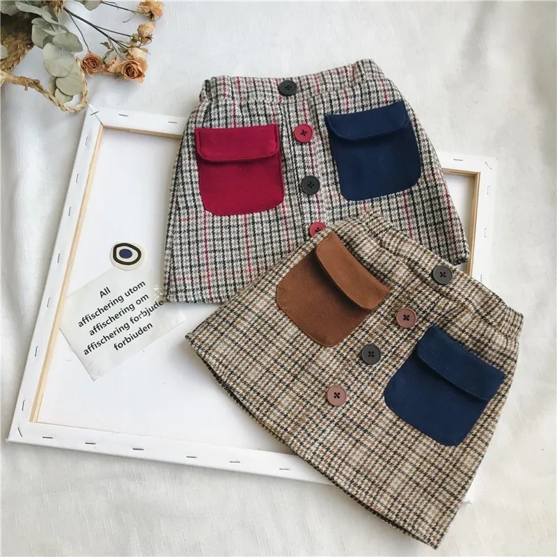 Toddler Girls Skirts Fashion Plaid Button Girls Pants With Pockets 2018 Autumn Winter Color Matching Skirts For Girls 2 3 4 5 6y
Toddler Girls Skirts Fashion Plaid Button Girls Pants With Pockets 2018 Autumn Winter Color Matching Skirts For Girls 2 3 4 5 6y