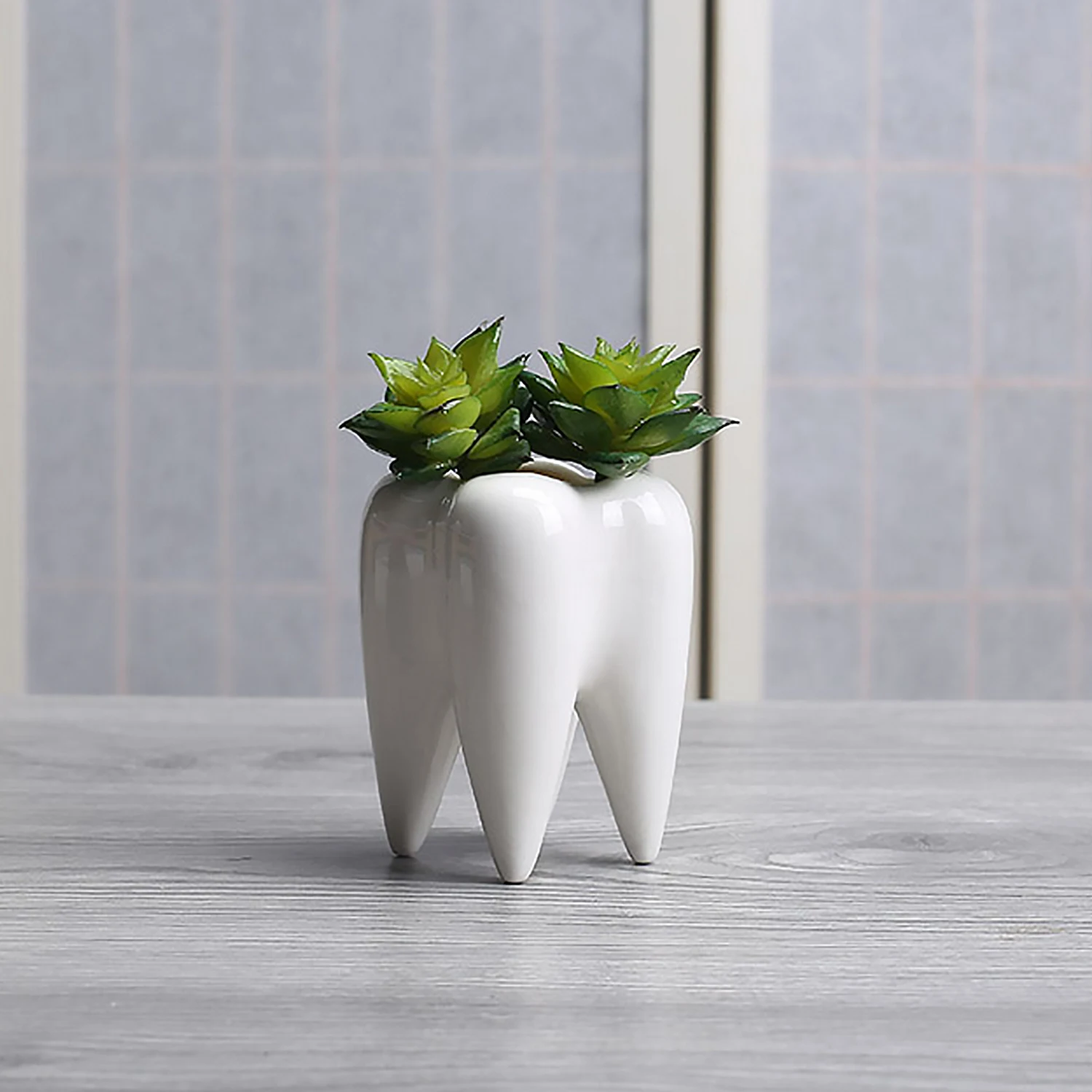 Behogar Cute Tooth Style Ceramic Succulent Planter Flower Pot Indoor Home Desktop Decor for Small Plant Flower Bonsai Vase Decor
Behogar Cute Tooth Style Ceramic Succulent Planter Flower Pot Indoor Home Desktop Decor for Small Plant Flower Bonsai Vase Decor