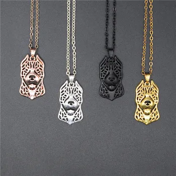 Elfin Trendy American Pitbull Necklaces Gold Color Silver Color Dog Jewellery Hollow Pitbull Pendant Necklaces Women Men 
Elfin Trendy American Pitbull Necklaces Gold Color Silver Color Dog Jewellery Hollow Pitbull Pendant Necklaces Women Men