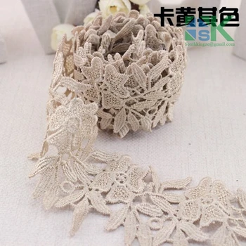 5CM Wide Lace Ribbon Fabric Decoration 10Yard/Lot DIY Apparel Flower Embroidered Lace Water Soluble Lace Trims Blue Pink Color
5CM Wide Lace Ribbon Fabric Decoration 10Yard/Lot DIY Apparel Flower Embroidered Lace Water Soluble Lace Trims Blue Pink Color