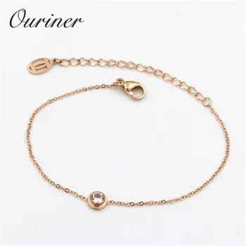 Single Jewelry Thin Rope Line Bracelet Single Crystal Bangle Rose Gold-Color Chains Charms Bracelet Women Lover K0002-1
Single Jewelry Thin Rope Line Bracelet Single Crystal Bangle Rose Gold-Color Chains Charms Bracelet Women Lover K0002-1