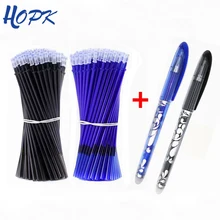 53 יח'\חבילה מחיק עט מילוי סט רחיץ ידית 0.5mm כחול שחור דיו מחיק עט מילוי מוט בית ספר משרד כתיבה מכתבים(China)