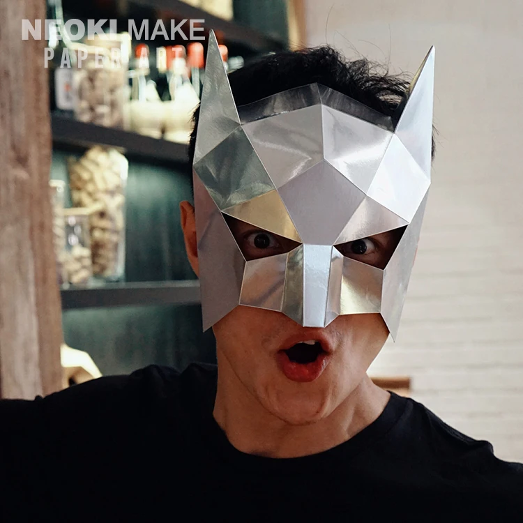 DIY Batman Skull Half face Mask Headgear 3D Puzzle Paper mold Cosplay Halloween Party Masquerade Christmas gifts Toys
DIY Batman Skull Half face Mask Headgear 3D Puzzle Paper mold Cosplay Halloween Party Masquerade Christmas gifts Toys